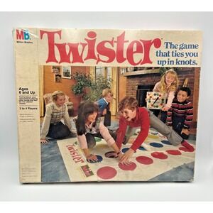 Vintage Twister Board Game 1986 Milton Bradley Complete 4645 Party Game Resealed